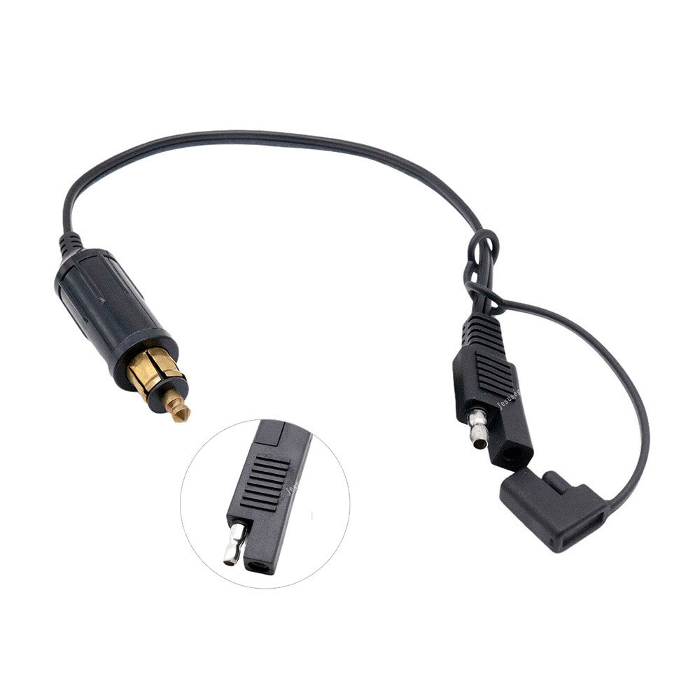 DIN Powerlet Plug to SAE Adapter Connector Cord Cable for BMW Motorcycle Q