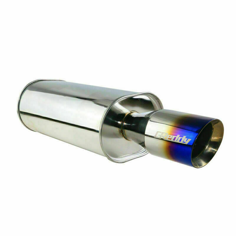 2.5 ID 4 OD Performance Sport Great Sound Straight Exhaust Muffler Tip Blue