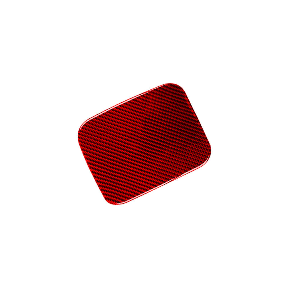 Red Carbon Fiber Fuel Tank Cap Panel Cover Trim for Nissan Rogue 2014-2016