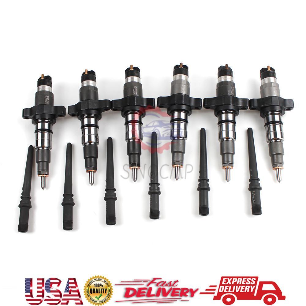 6 Set for Dodge 5.9L 04-09 Diesel for Ram Injector Rail 0445120238