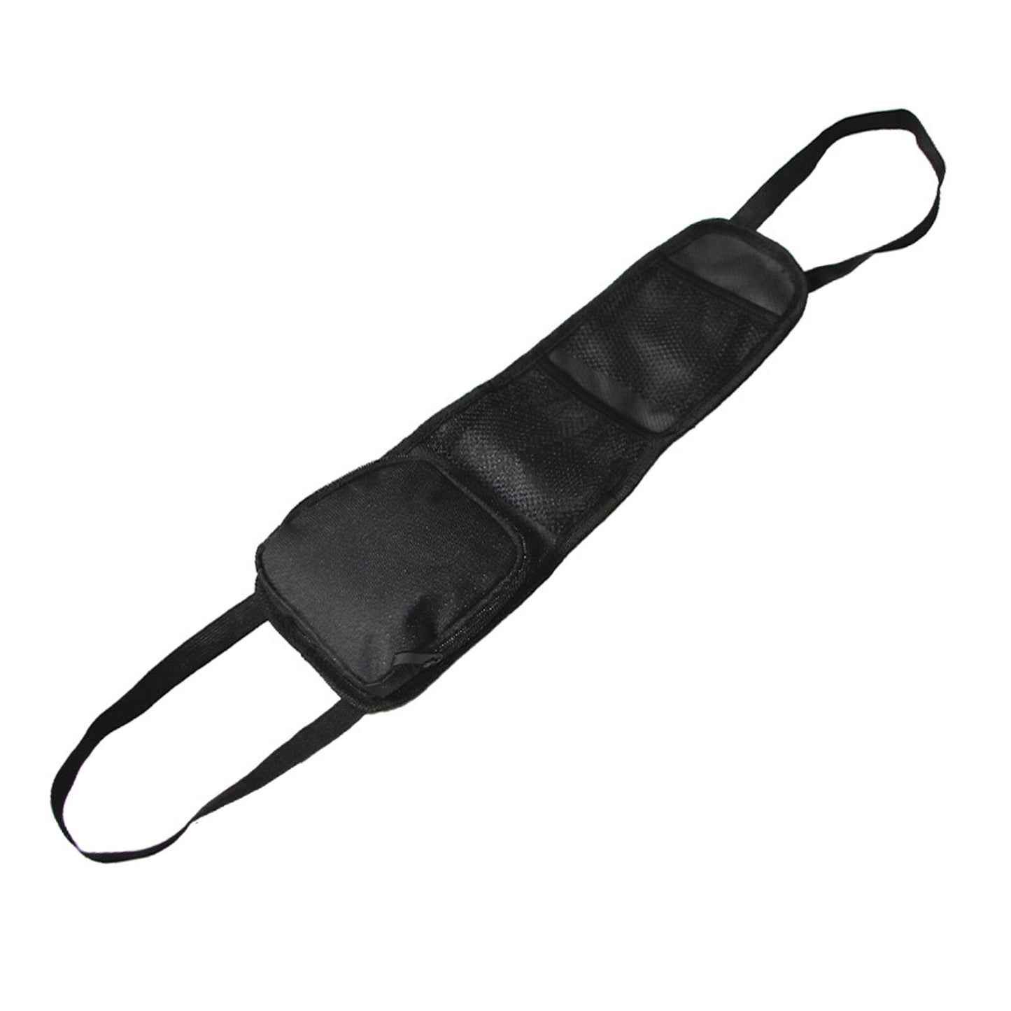 Durable Portable Oxford Cloth Car for Seat Side Back Black Storage 2 Mesh Pocket Bag