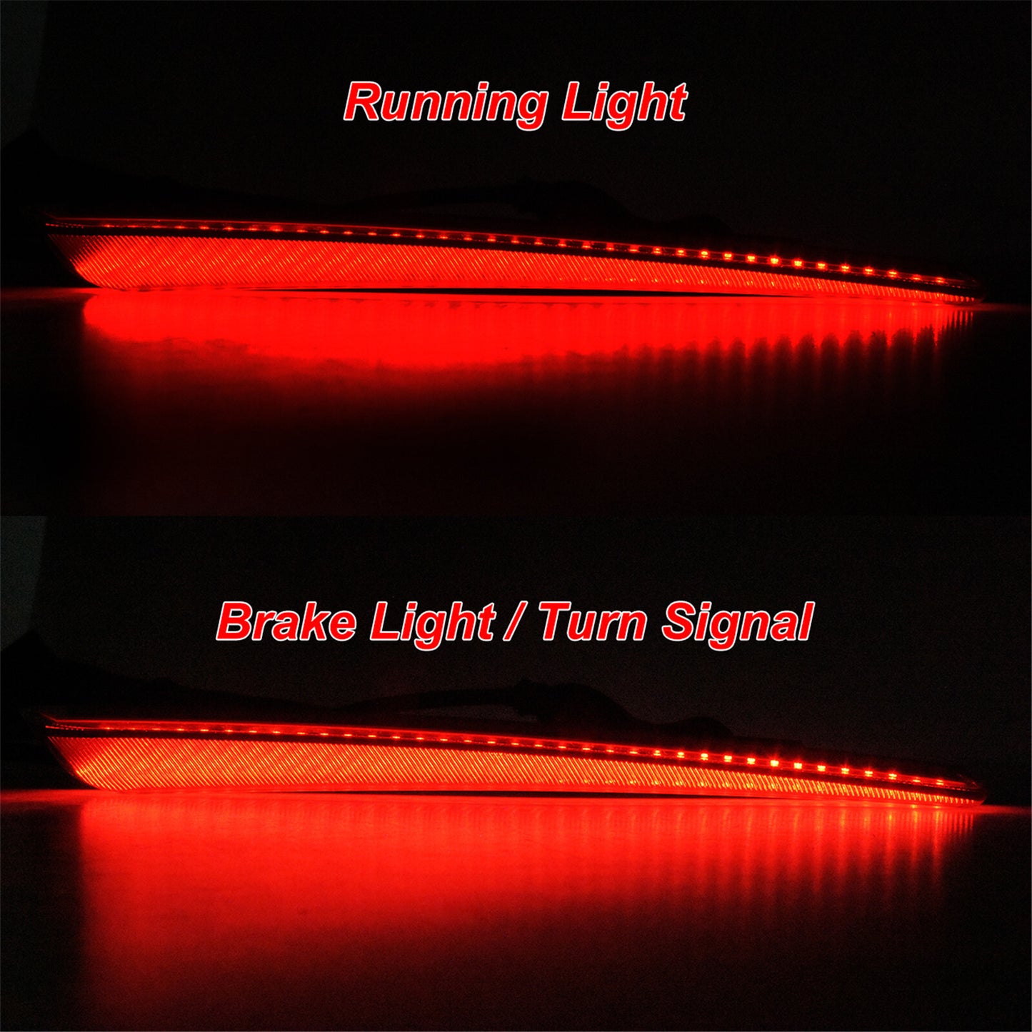 Smoke Rear Saddlebag Extended Bag Light LED Run Brake Turn Signal Fit for Harley Q
