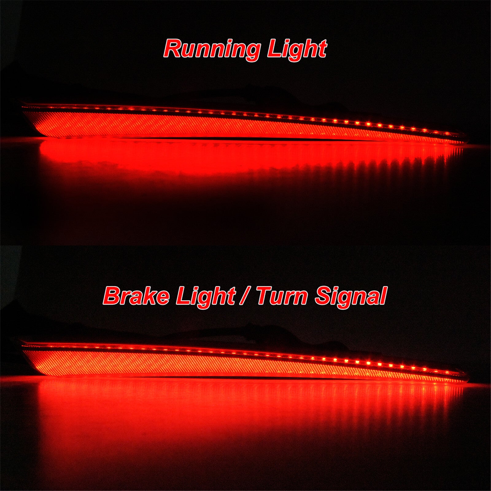 Smoke Rear Saddlebag Extended Bag Light LED Run Brake Turn Signal Fit for Harley Q