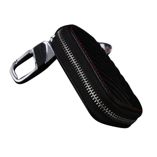Leather Car Key Chain Bag for Smart Key Holder Cover Remote Fob Case B