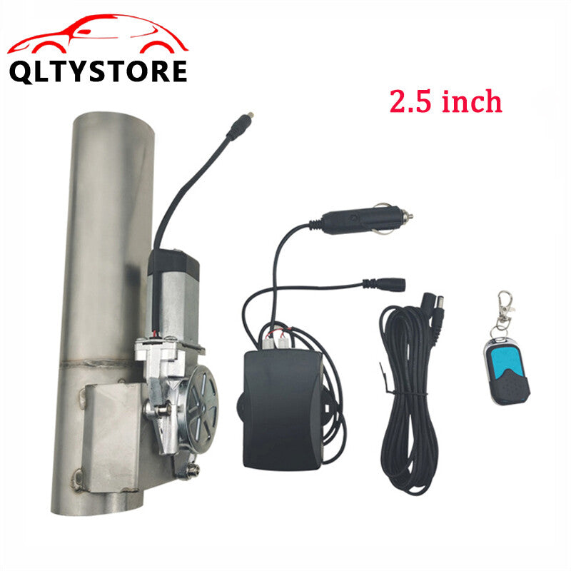 2.5'' Electric Exhaust I Pipe Straight Control Valve w/Remote Control Stainless Q