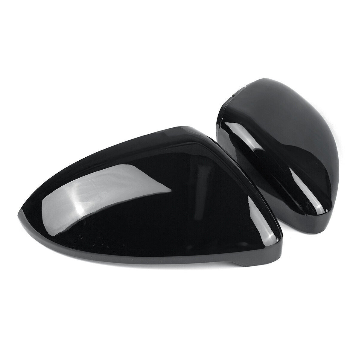 2PCS Gloss Black Side Rear view Mirror Covers Caps Fit for VW for Golf GTI MK7 7.5