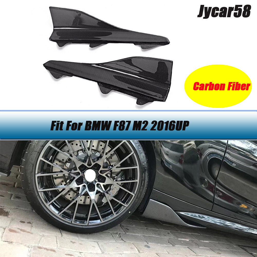 Carbon Fiber Side Skirts Splitters Canards Apron for BMW 2 Series F87 M2 2016+