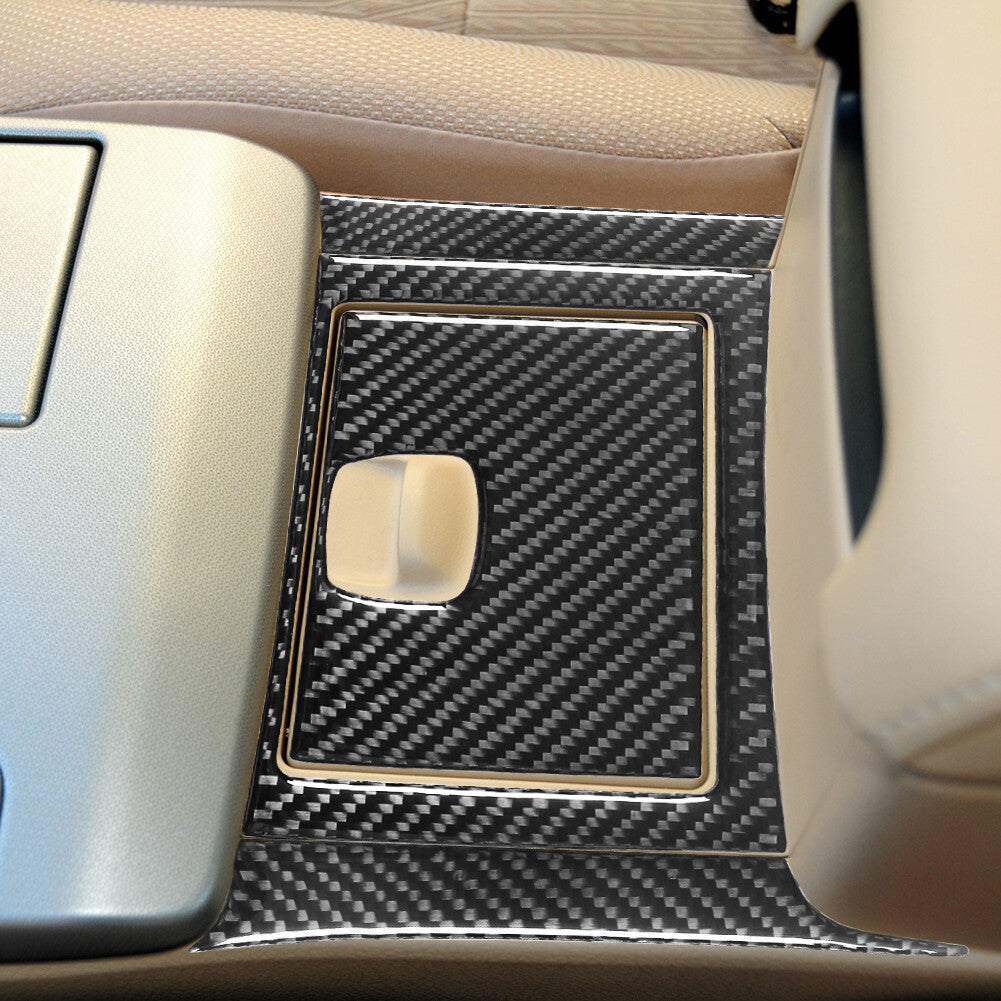 4Pcs Carbon Fiber Center Console Storage Box Cover Trim for Toyota for Camry 2012-14