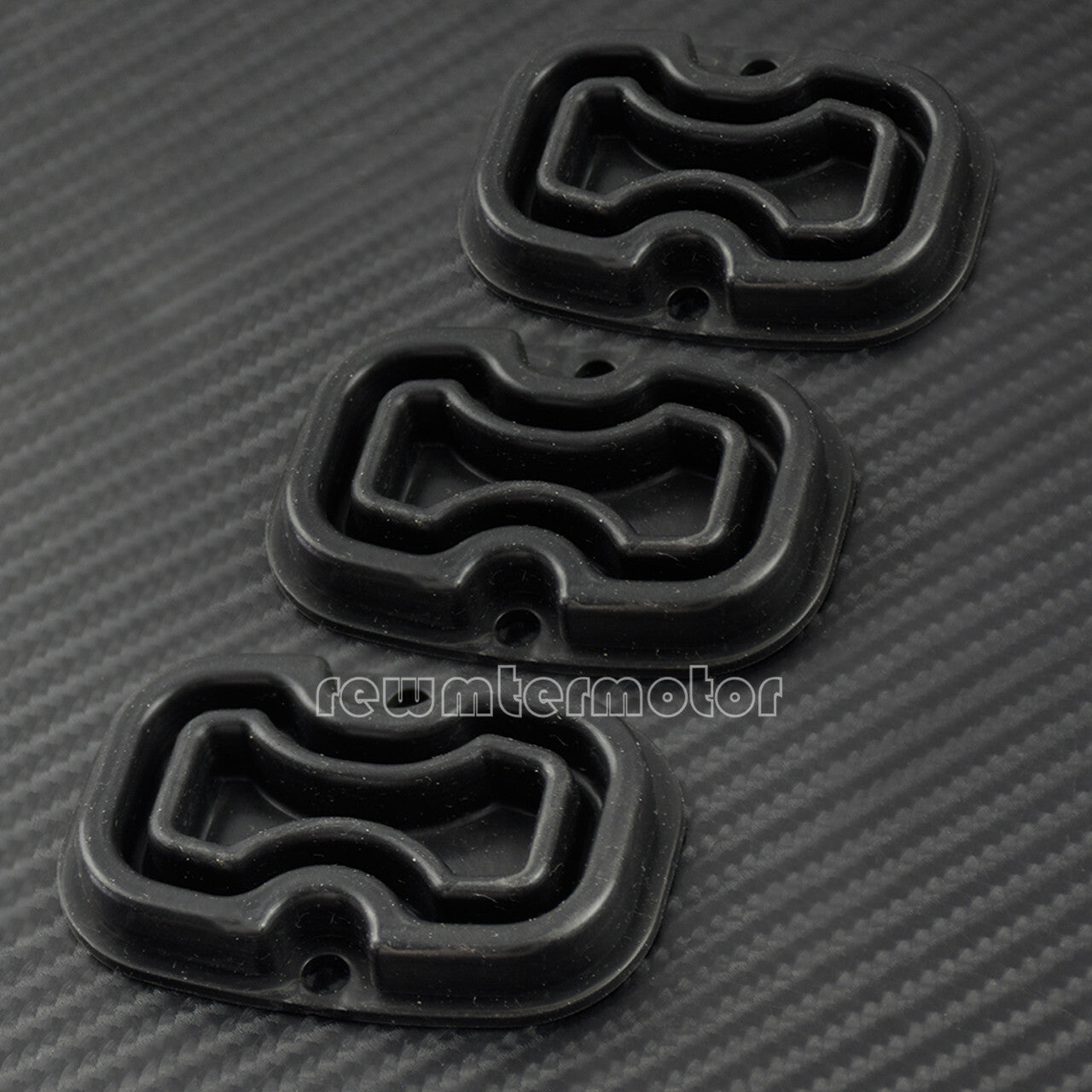 3 Pcs Rear Brake Master Cylinder Cover Gasket Rubber Fit for Harley Touring 08 Q