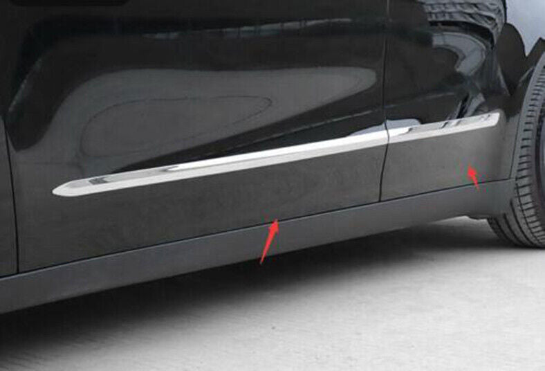 for Tesla for Model Y 2020-2023 Chrome Stainless Steel Side Door Body Skirt Trim
