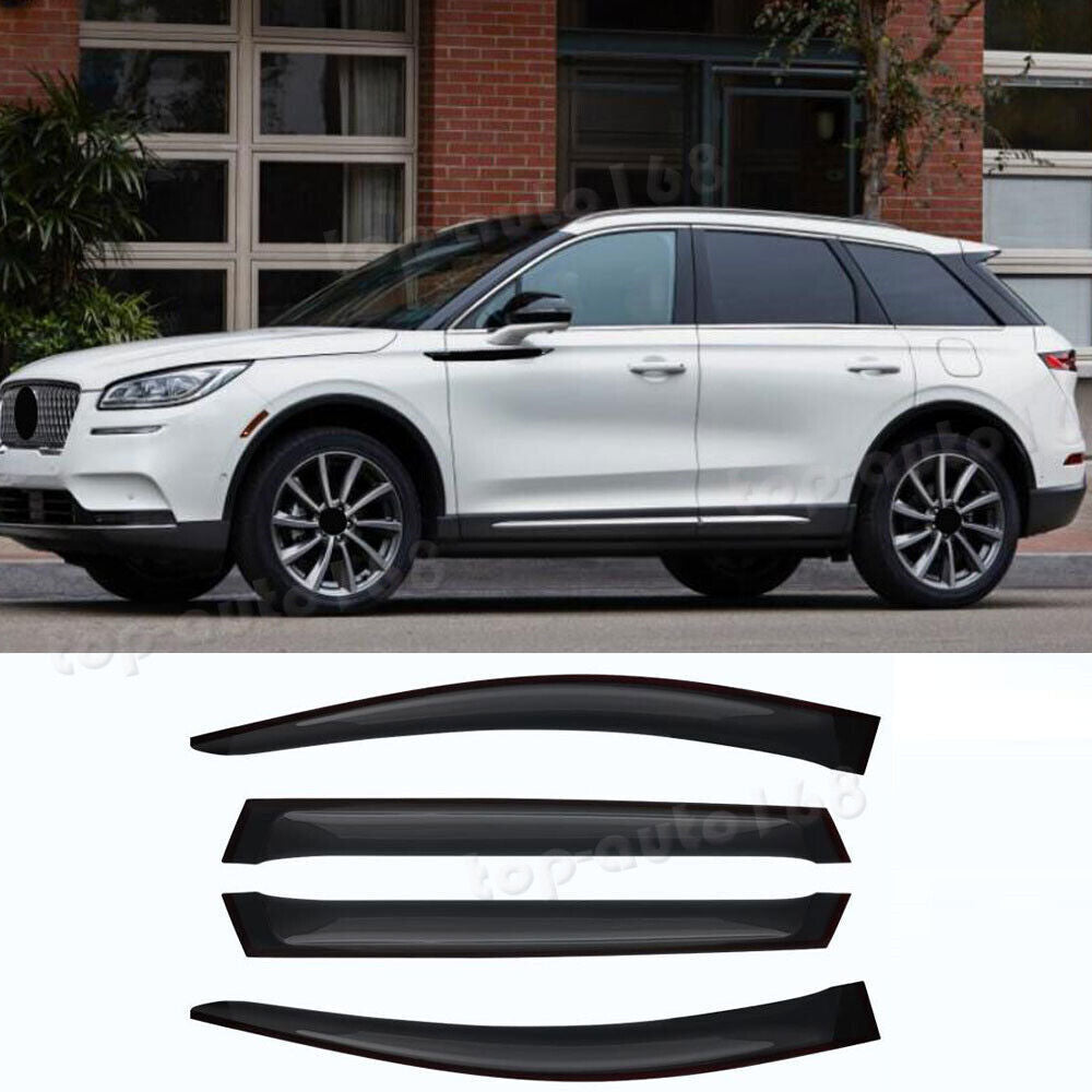 for Lincoln Corsair 2020-24 Smoke Window Wind Visors Rain Guard Vent Deflectors