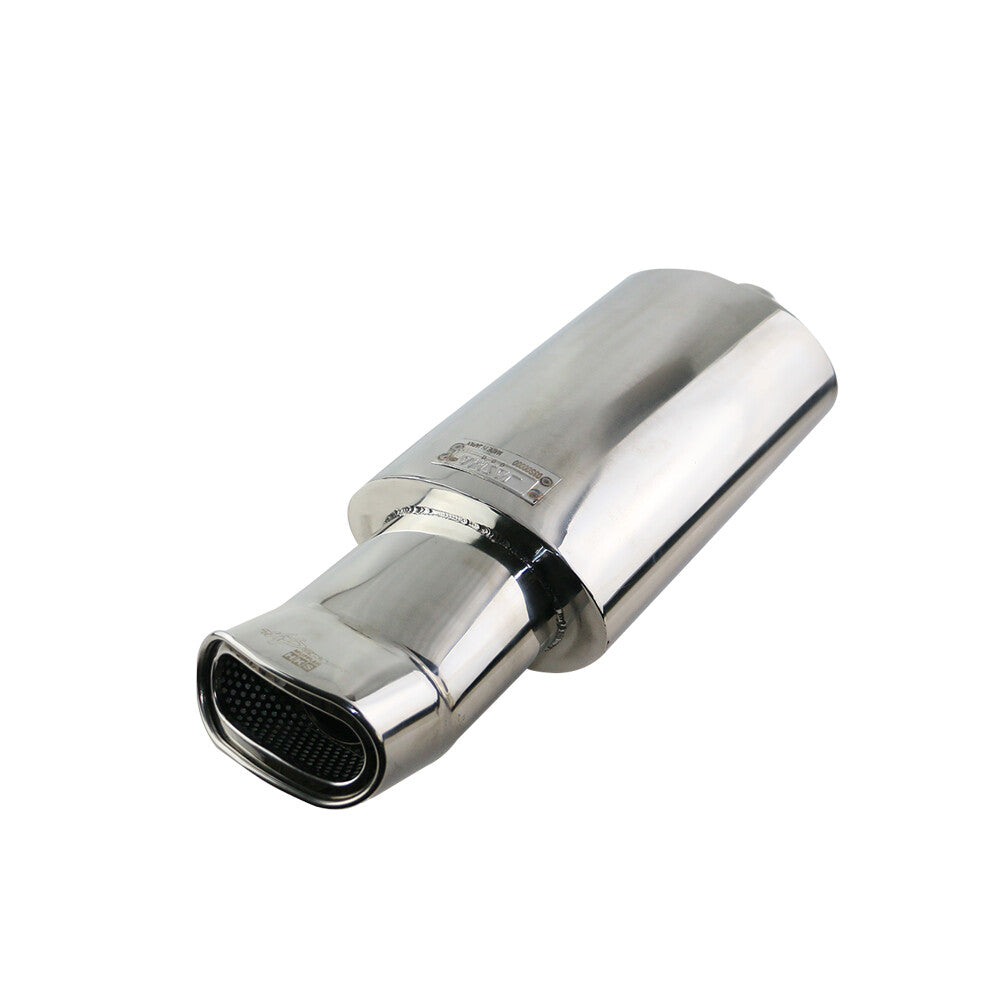 2.5 ID 5.53 OD Sport Sound Muffler Tip Exhaust Tip Resonator Double Wall