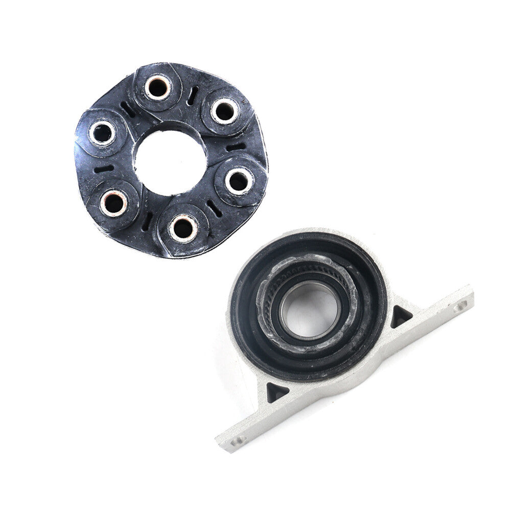 2pcs Driveshaft Flex Disc and Center Support Bearing Fit for BMW E46 325xi 330xi Q