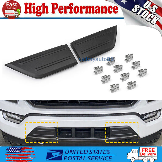 2-Piece Front Bumper Corner Cover Trim for Ford F150 2021-2023 (Left + Right -)