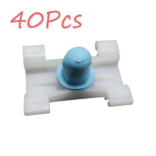 40X Door Fender Moulding Clips Retainers with Rubber Caps For E38 E39 528i 540i Q