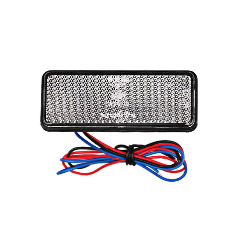 12V White LED Tail Brake Stop Light Lamp Reflector Fit Truck Trailer Motorcycle Q