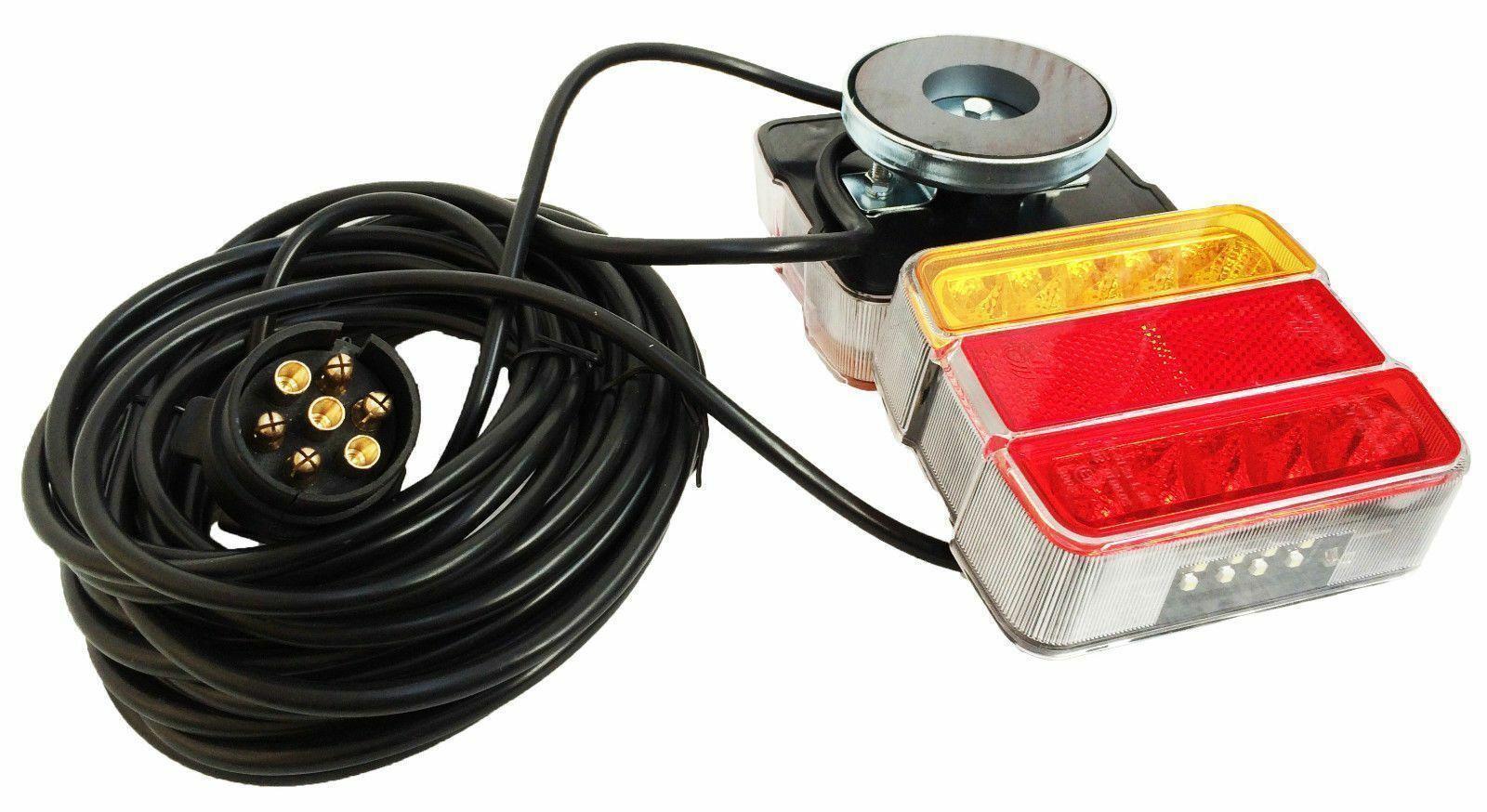 Magnetic Trailer Rear Light 12V LED Waterproof Tail Light For Trailers Tractors