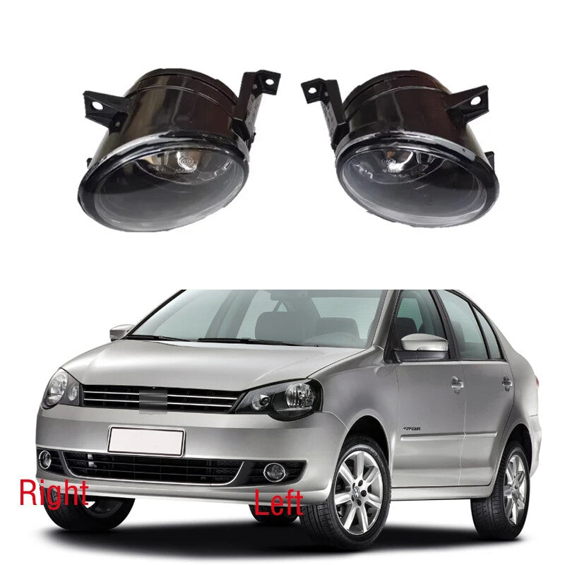 Pair Front Bumper DRL Fog Light Lamp Frame Lid Bezel for VW Polo 5 MK5 2011-2013