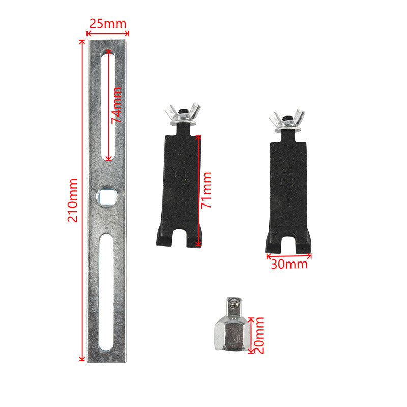 Car air cap removal tool with adjustable bending angle wrench - n