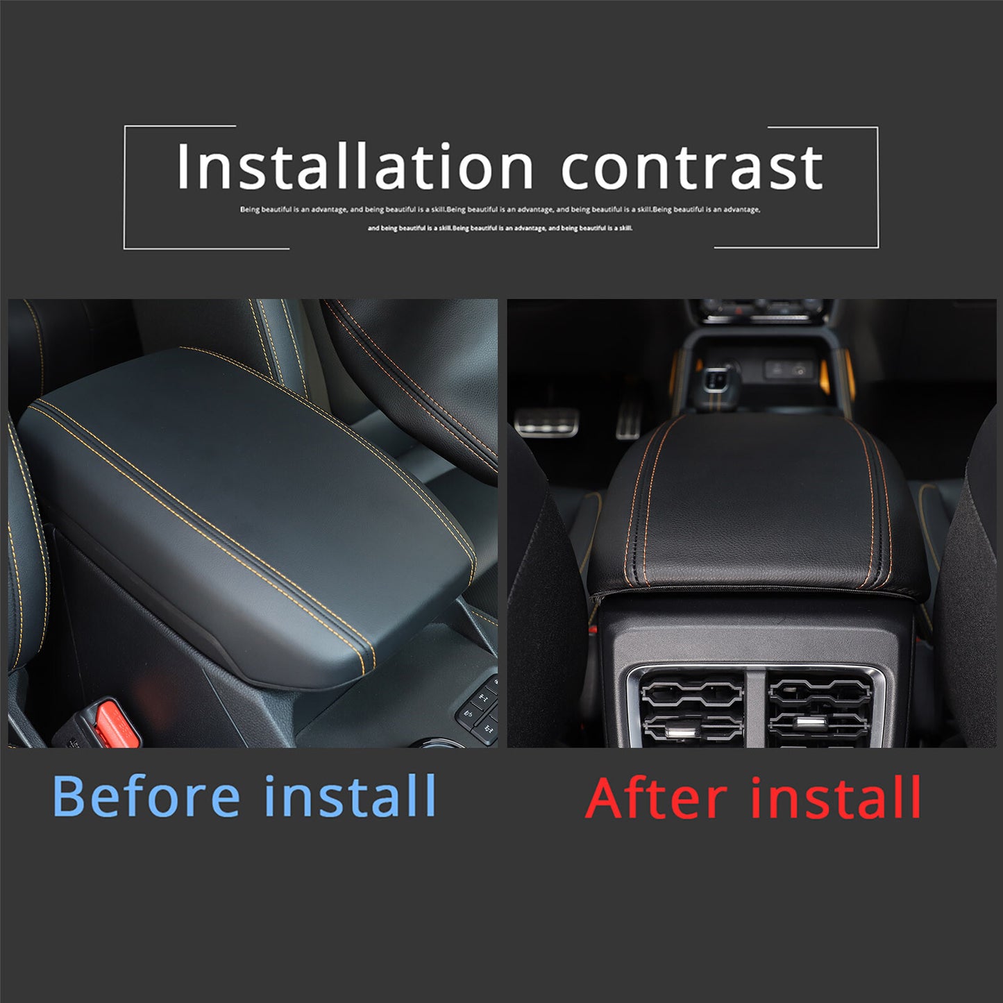 Car center armrest cover protector for Ranger 2024/2023- n