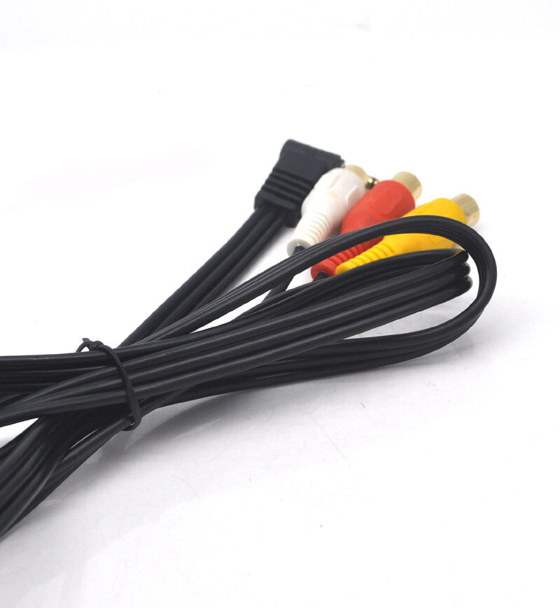 AUX music mp3 Conversion/Video Input Cable RCA 1m 3.5mm for Alpine KCE-250IV