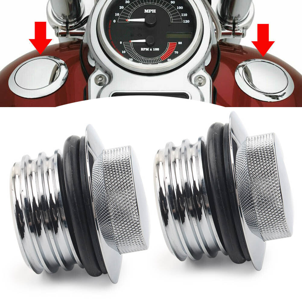 Thread Flush Pop Up Gas Cap Bel¨¹ftete Kraftstofftank Abdeckung f¨¹r for Harley Chrom