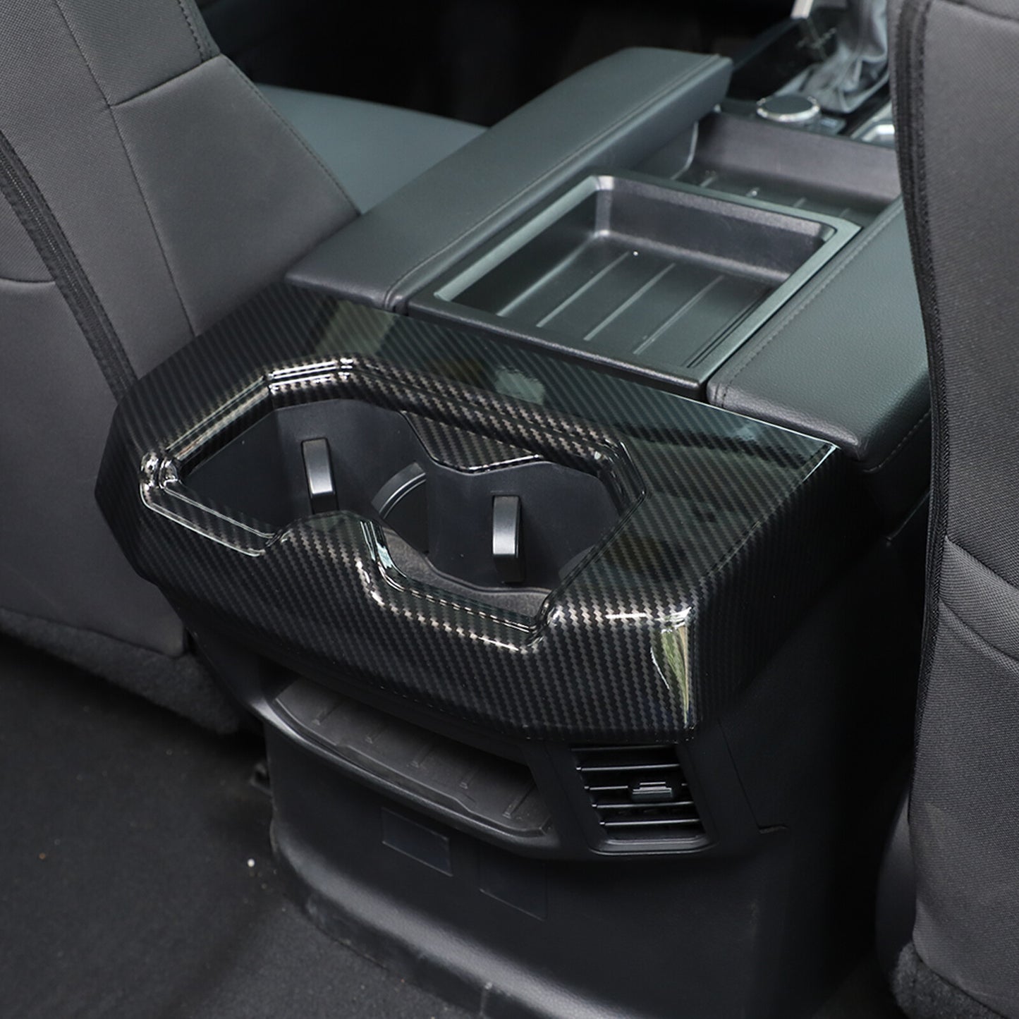 Black Center Control Shift Button Storage Box Tray Trim for Honda Pilot 2015 - 22- v