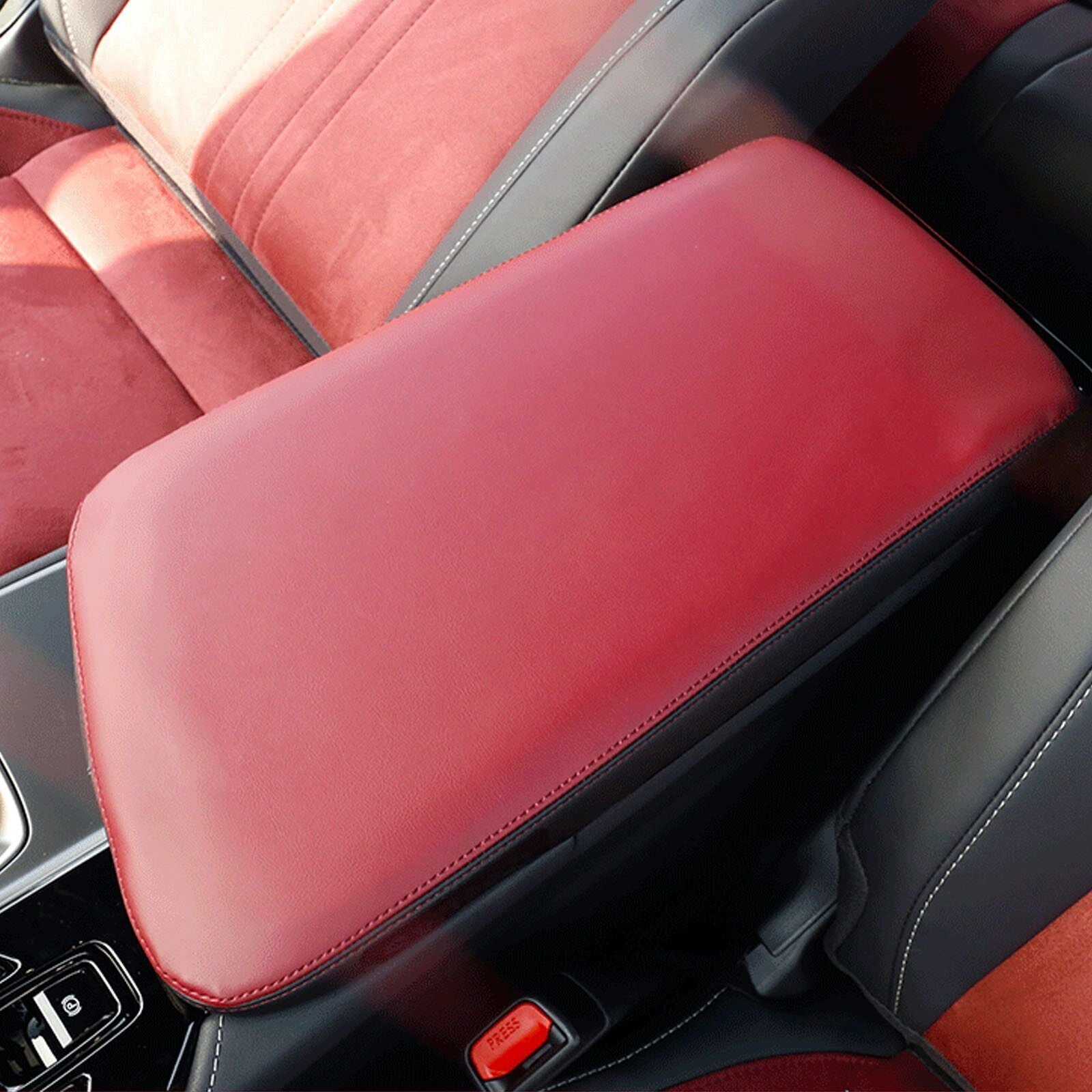 For F150 2015-2020 Carbon Fiber Inner Safety Belt Buckle Cover Trims v