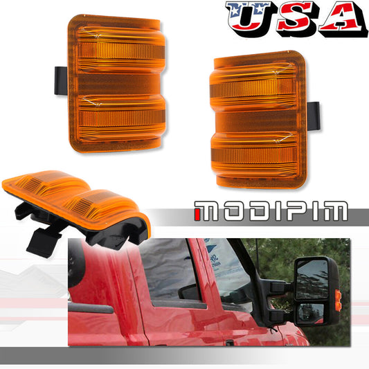Suitable for 08-16 F250 F350 F450 super mission side marker mirror signal light amber- v