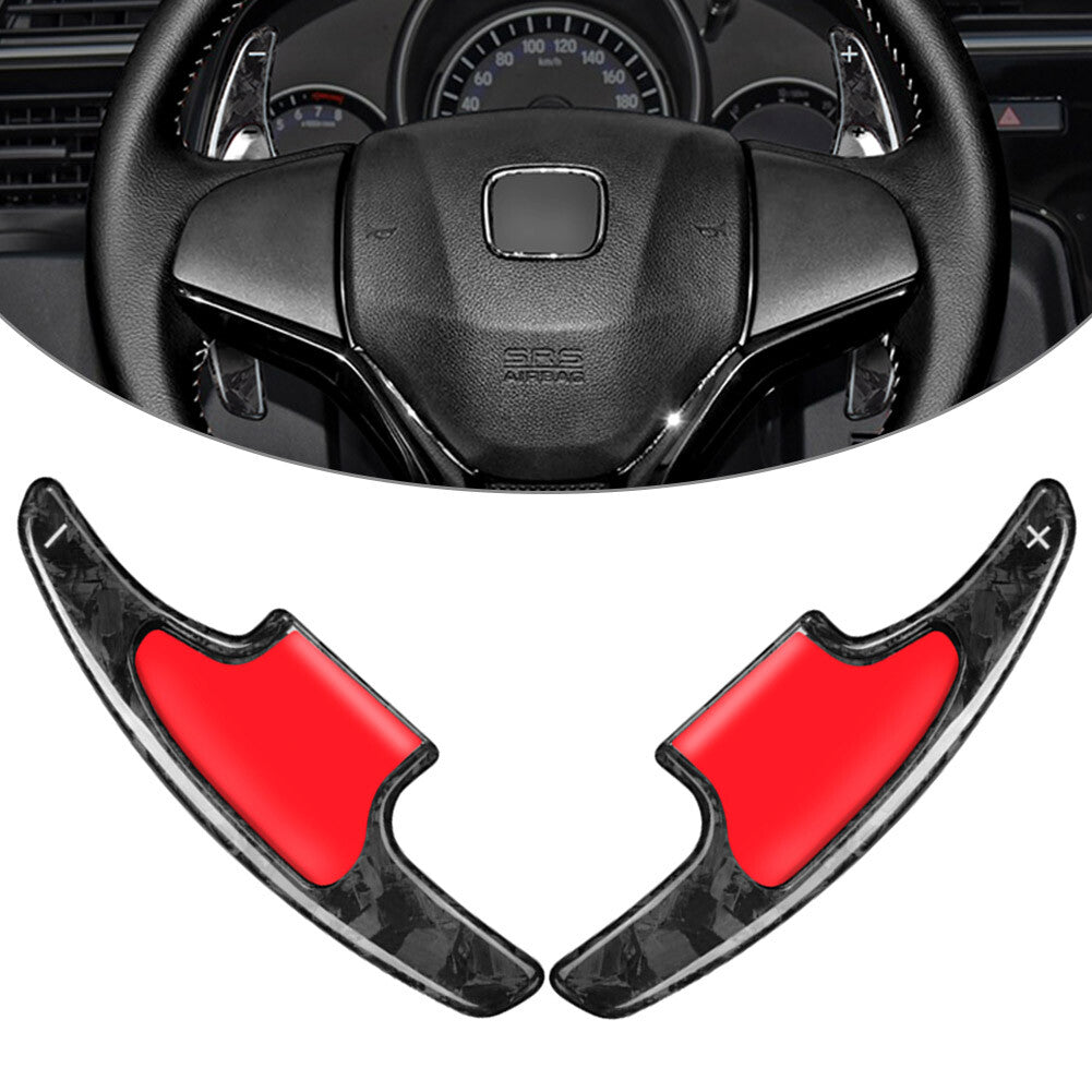 Forged Carbon Fiber Steering Wheel Paddle Shifter Extension for Honda HR-V 16-20