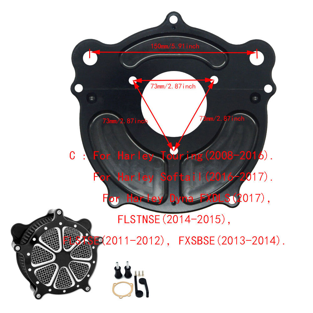 for Harley Touring Road King Street Glide 2008-2016 Air Cleaner Intake Filter US