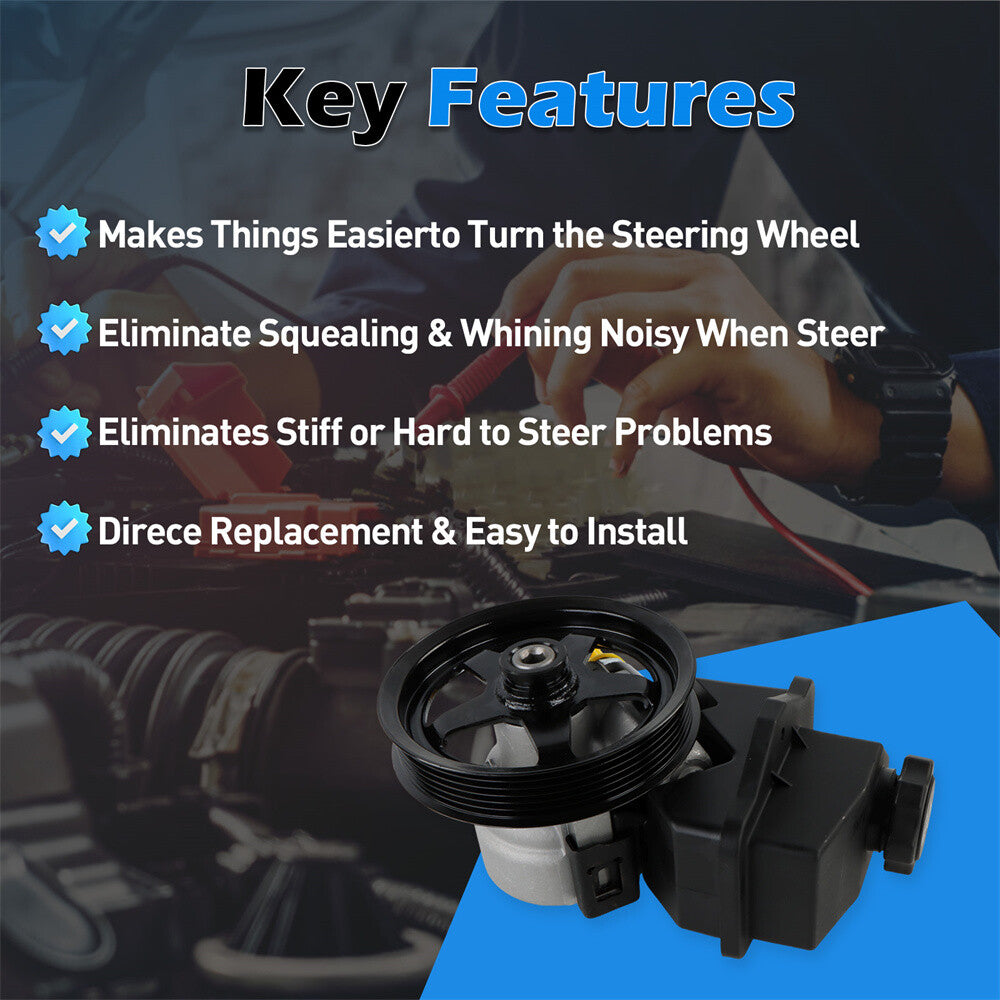 Power Steering Pump w/Reservoir  Pulley for Chevy Impala Monte Carlo 88964571
