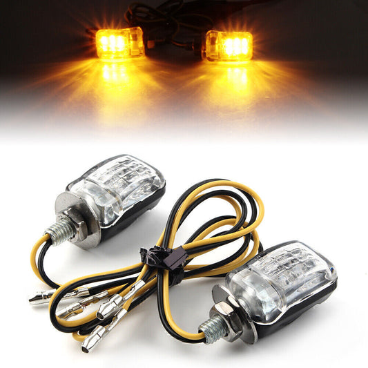 Black Motorcycle Turn Signal Light Indicator Warning Blinker Lamp for Suzuki Q