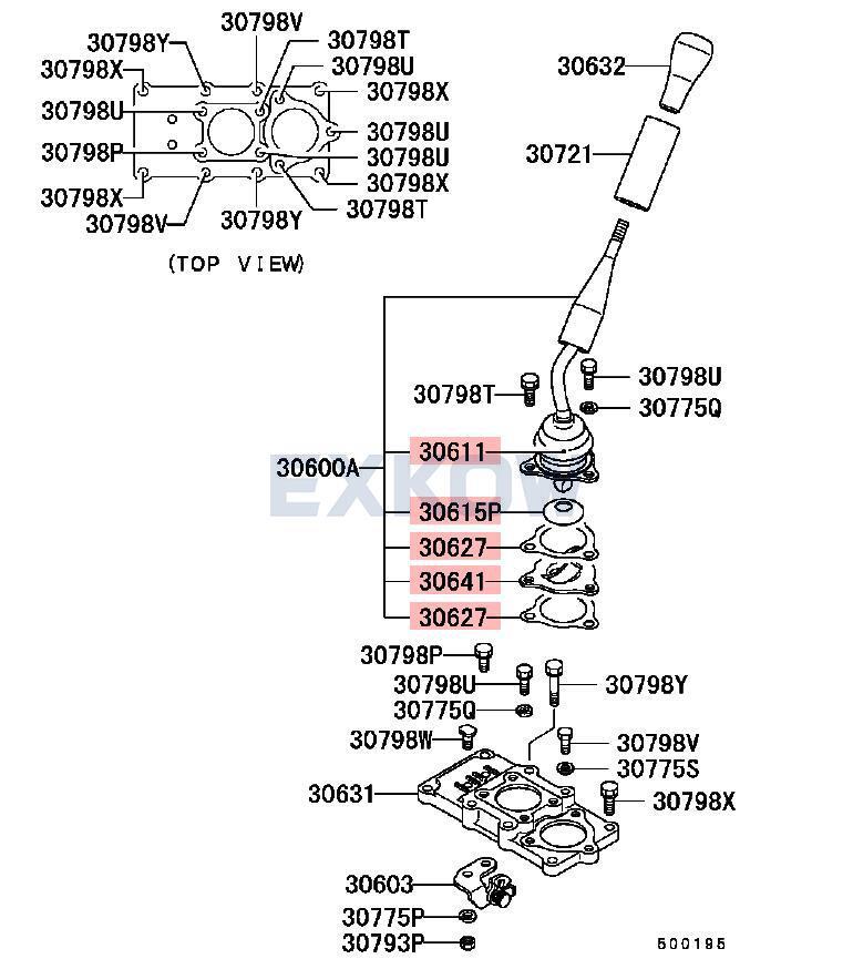 T/F Gearshift Repair Kits for Mitsubishi for Challenger Pajero IO Triton L200 L400