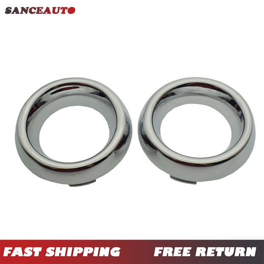 2-Piece Fog Light Trim Set for 2014-2020 for Dodge Durango Driver/Passenger Side Chrome Alloy - New n