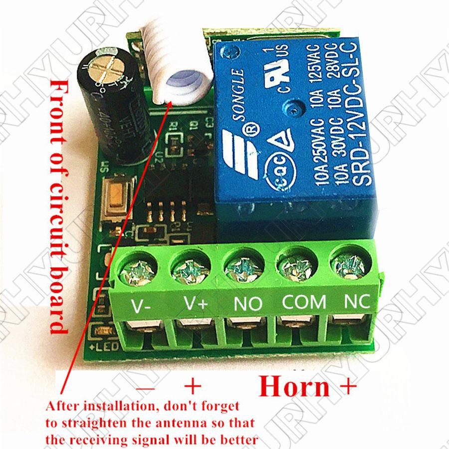 12v Car Refit Steering Wheel Wireless Horn Button Labor Saving Horn Button
