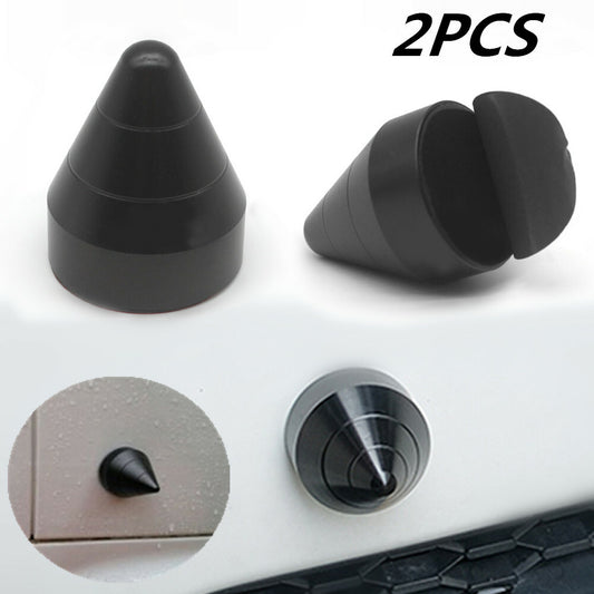 2x Universal SUV Rear Bumper Spike Guard Protective Film, Anti-collision Nail-like Black - n