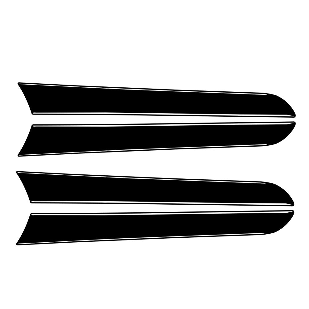 4pcs Interior Car Door Handle Panel Cover Trim Black for Audi A4 B8 A5 Piano