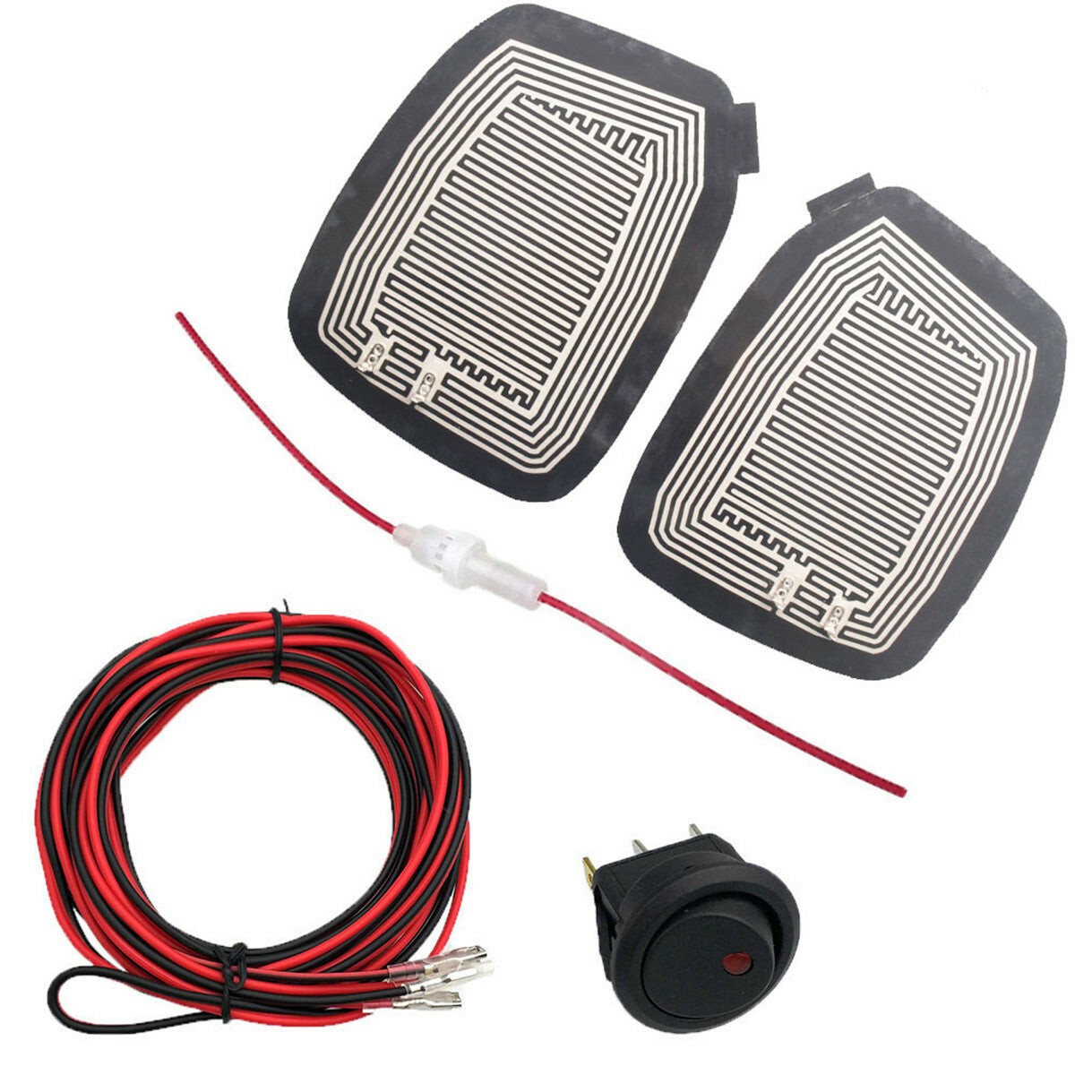 Car Rear View Mirror Glass Winter Heating Self-adhesive Pad Quick Warm Accessory