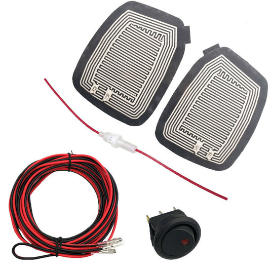 Car Rear View Mirror Glass Winter Heating Self-adhesive Pad Quick Warm Accessory