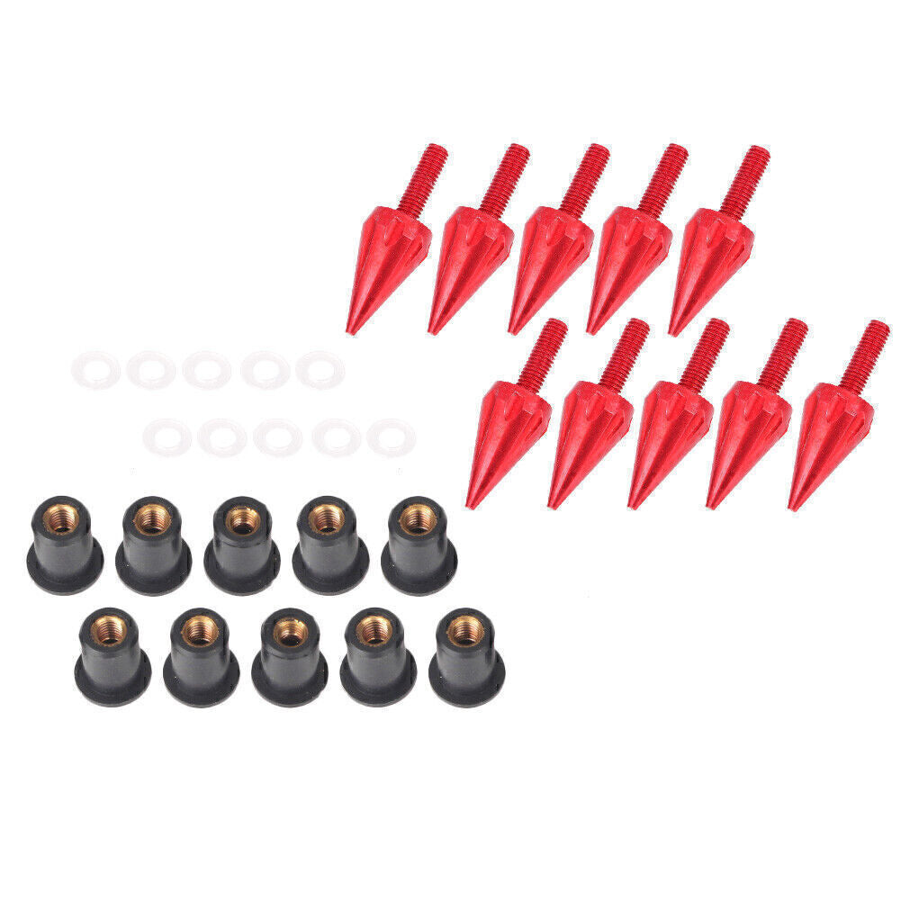 Spike Windshield Bolt Screw for Honda for Yamaha for Suzuki for BMW for Ducati Universal Red