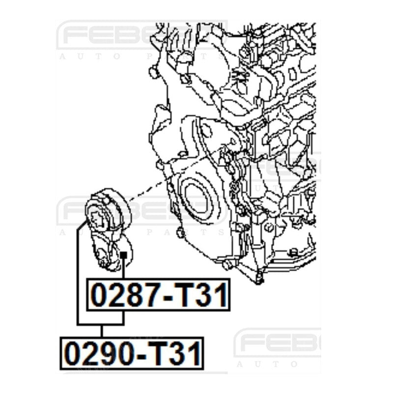 snake tensioner for Cube Tiida (2007-2014) 11955-JD21A- n