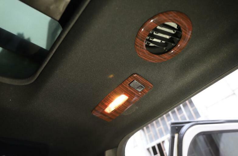 Fit for Ford Explorer 2011-2019 Wood Grain Car Car Roof Air Outlet Vent Trim 7
