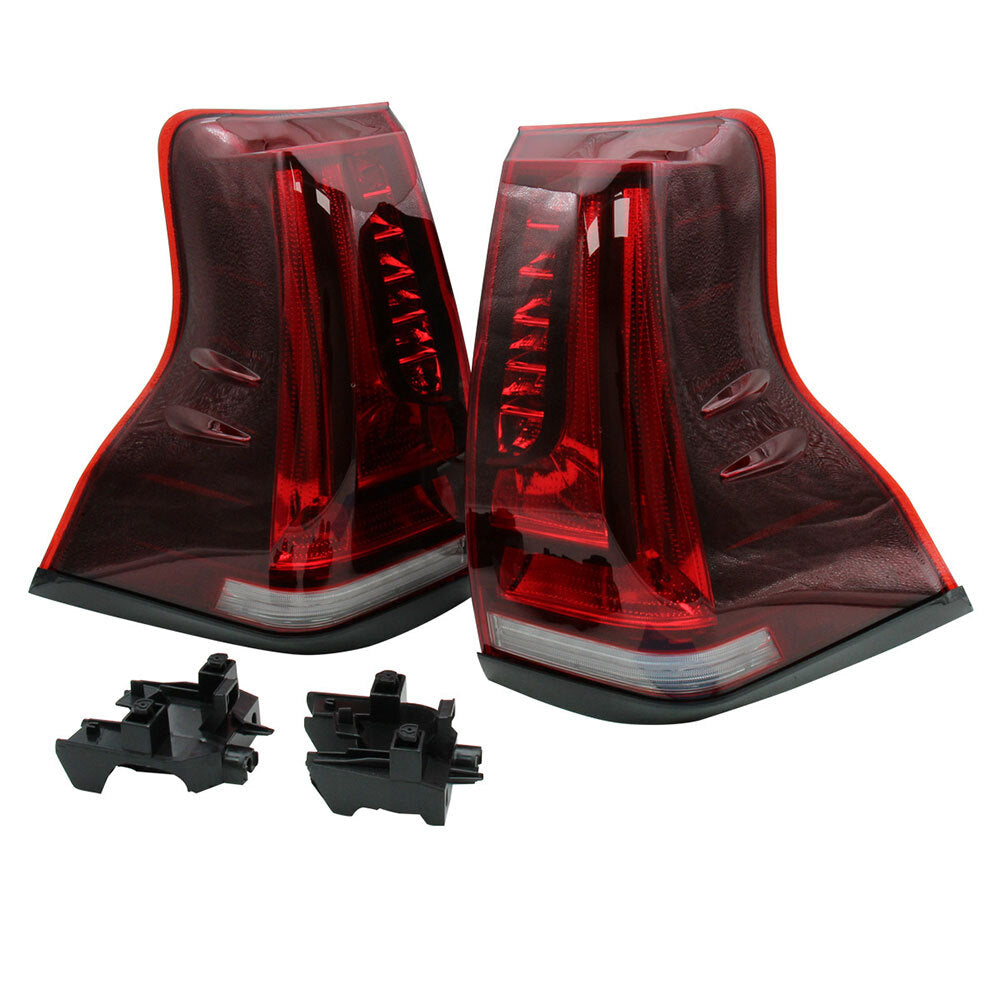 for Toyota Prado 2010-2020 LED Tail Lights Sequential Replace Rear Lamp Red