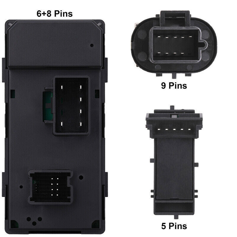 For 07-13 for GMC for Sierra for Chevy Silverado 3PCS Window Control Door Lock Mirror Switch