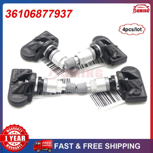 36106877937 New Tire Pressure Monitoring Sensors TPMS 4PC for BMW 5 6 7 X3 X4 X5