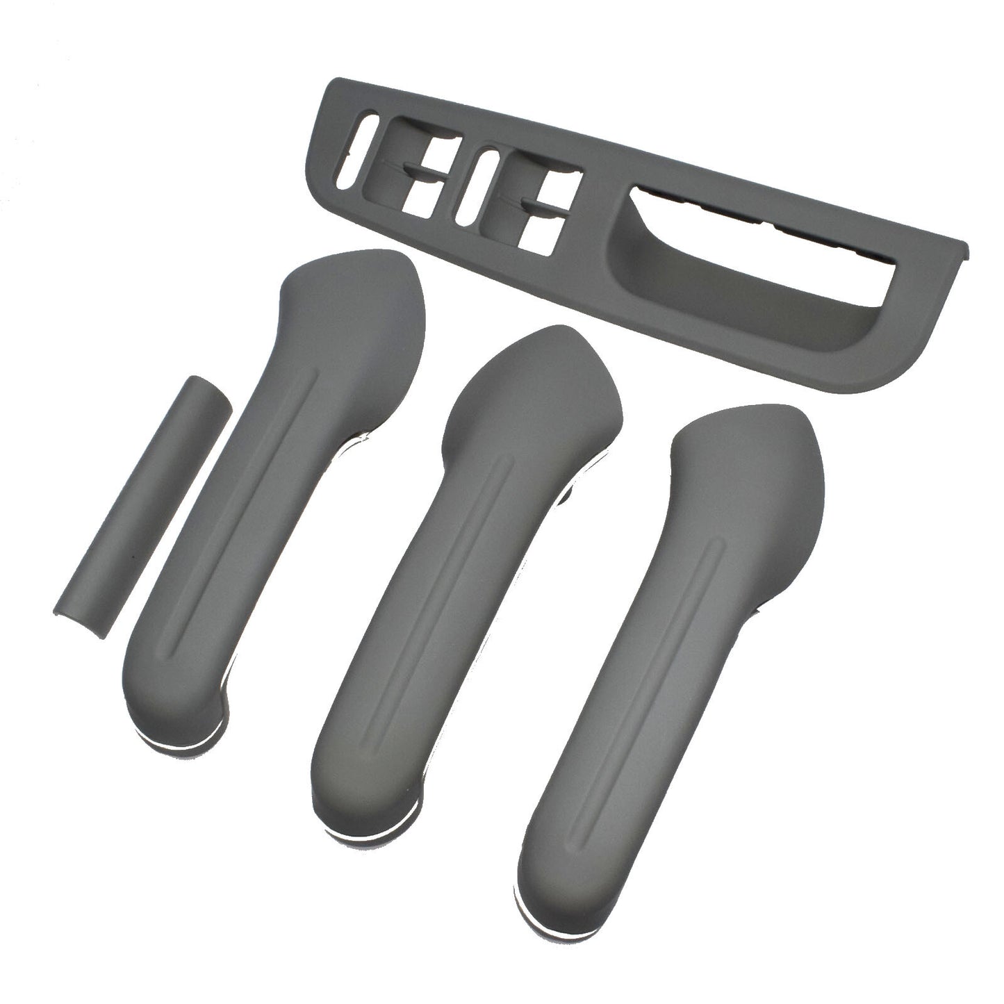 New 5-piece set of grey interior door gripper cover switch border trim for Golf MK4 - n