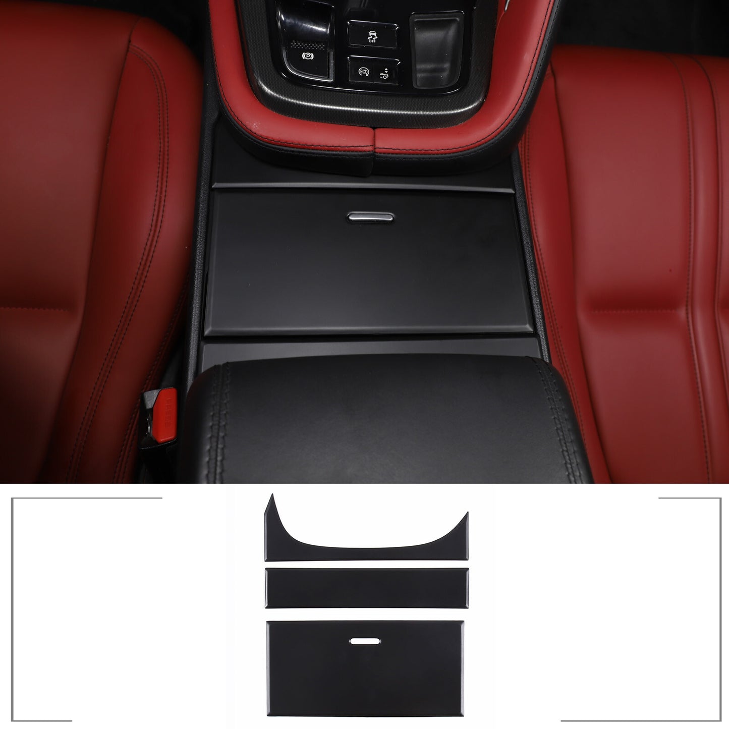 ABS carbon fiber front grille decorative frame suitable for Alfa Romeo for Stelvio 2017-20- v