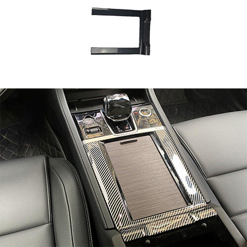for Jaguar XF 2021-23 Carbon Fiber Alloy Center Console Holder Frame Water Cup