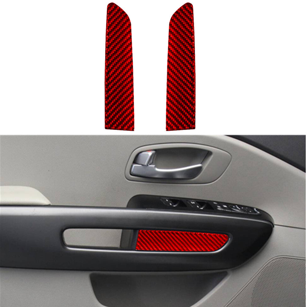 2X Carbon Fiber Front Air Vent Outlet Frame Trim Cover for KIA Sedona 2015-2016 v